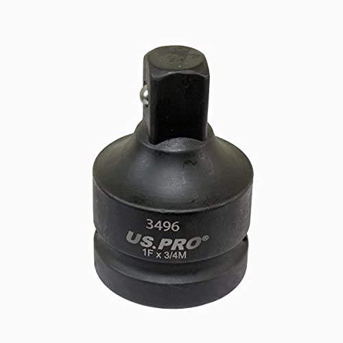 Impact Socket Adaptor Step Down Reducer 1 Inch F to 3/4 Inch M US Pro 3496