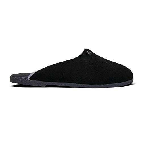 Pantufa Unissex Gramado forrada em lã sintética Ref.:439 Camurça Preto - 43