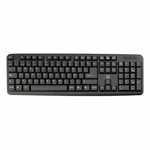 Ewent EW3109 - Teclado Slim USB, Negro