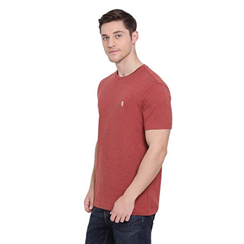 Image of Red Tape Melange Round Neck T-Shirt for Men | Premium Comfort | Versatile Everyday Essential