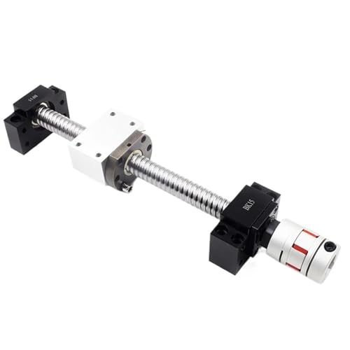 Metal Ball Screw nut end Processing Length 150mm-1000mm SFU2010 Ball Screw +Ball Nut+BKBF15 End Support+Coupling+DSG20H+2pcs SBR20 Linear Rail(150mm)