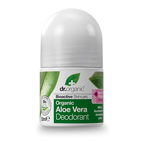 Dr Organic, Organic Aloe Vera Deodorant, Natural , Vegan , Cruelty Free , Paraben & SLS Free , Aluminium Free , For Women & Men, 50ml Cover