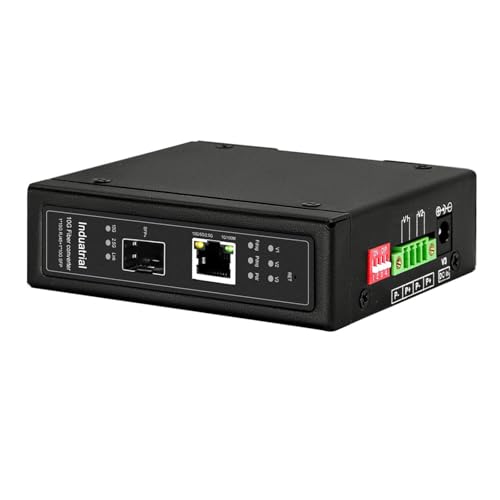 Convertidores de fibra óptica de 10 G con alimentación PoE de 90W para carril DIN exterior
