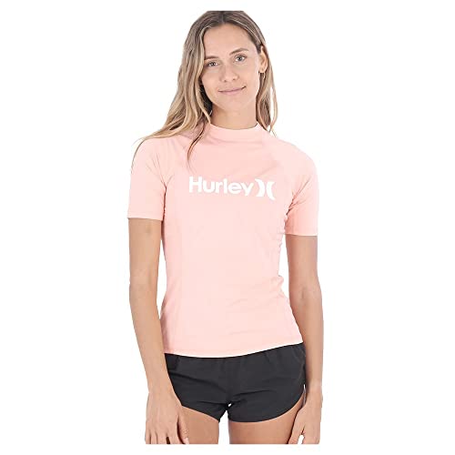 Rashguard Femme Hurley O&o Solid T-Shirt de Protection pour le Surf et la Plage