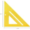 Swanson Tool Co T0119 8-Inch Speedlite Speed Square Layout tool, Yellow, Made of High Impact Polystyrene