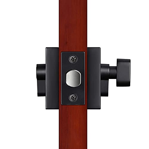 Aititan - Entry Door Levers Exterior Door Lock Set With Deadbolt - Heavy Duty Zinc Alloy Black Door Handle With Lock And Single Cylinder Deadbolt For Entrance, Front Door And Office #TOP7