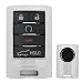 iJDMTOY (1) Exact Fit Glossy Pearl White Smart Key Fob Shell Cover For Cadillac ATS CTS DTS XTS SRX STS Escalade or Chevrolet C7 Corvette, etc