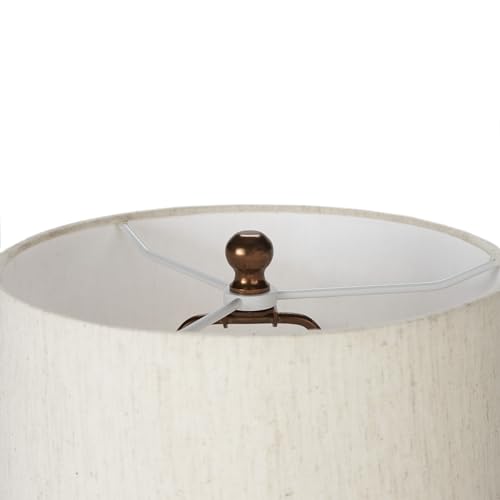 Lámpara de Mesa Triangular de Madera Acabado Cobre 21" miniatura 7