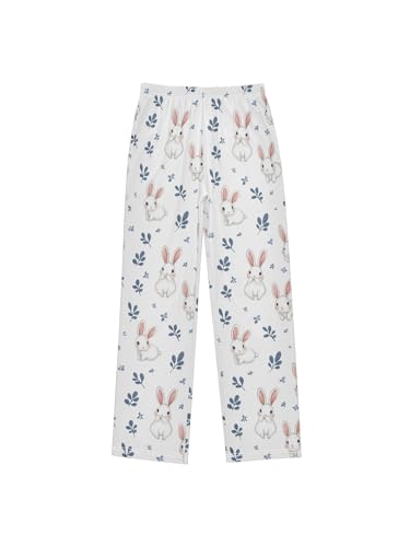 White Rabbit Leaves Boys Pants for Kids Jogger Pants with Pockets S