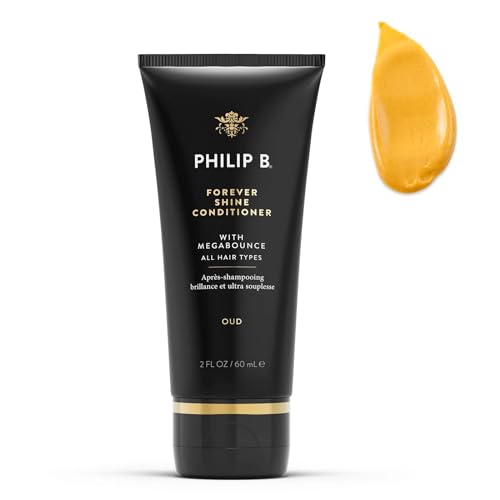 PHILIP B. Forever Shine Hair Conditioner With Notes of Pure Oud, 2 oz. (60 ml) - With Megabounce, Add Volume & Shine for Days, For All Hair Types