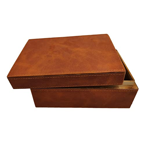 Collectiblesbuy ZHD954 Handmade Keepsake Box Brown Leather Wooden Jewelry And Memory Box Vintage Unique Decorative And Multiuse thumb #8