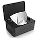 Feuchtt&uuml;cher Box, Feuchtes Toilettenpapier Box Feuchtt&uuml;cherbox Schwarz, Feuchtt&uuml;cher Box Baby, Aufbewahrungsbox Kunststoff Feuchtt&uuml;cher Spender mit Deckel f&uuml;r Zuhause und B&uuml;ro