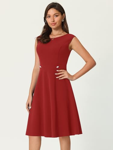 Women's Sleeveless Dresses Office Summer A-Line Dress3