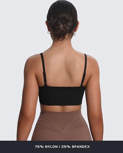 Aoxjox Women's Workout Bandeau Bras Training Fitness Running Yoga Crop Tank4