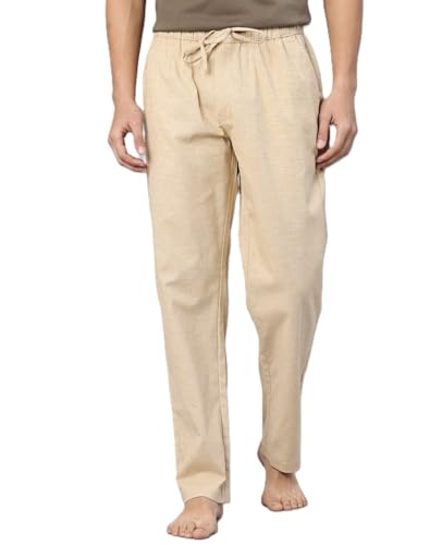 Image of Majestic Man Comfort Fit Solid Cotton Blend Casual Style Lounge Pyjama with 3 Pockets & Zip Closure