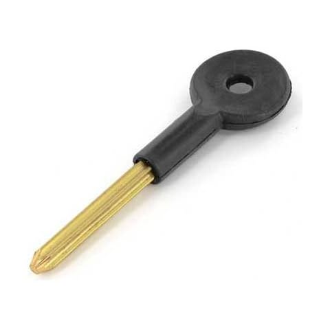 Securit S1064 Security Bolt Key Brass/Black Cover