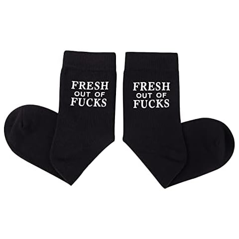 Udobuy Fresh Out Of Fucks Socks Funny Novelty Crew Socks Funny Casual Socks For Men Women,Sarcastic Gift Funny Gift for Friends,wife,Colleague. Cover