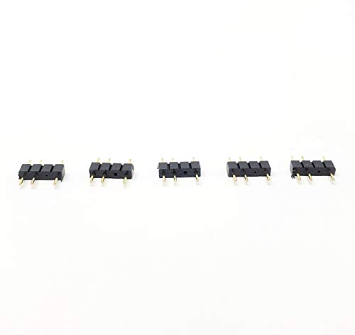 Image of MICRO CONNECTORS 3-Pin Addressable RGB (ARGB) 1 to 4 Splitter Cable - 50cm with Male Pins (F04-04ARGB-50)-Black