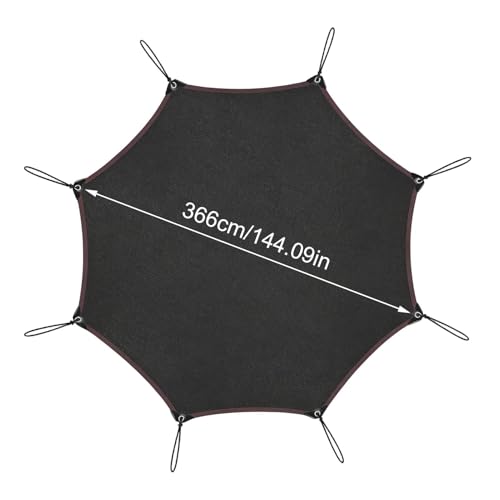 Refugio solar octogonal de exterior: funda para cama elástica y protector de lluvia para patio 2