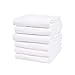 Linteum Textile Supply 6 Pack Birdseye Prefold Cloth Diapers 4 Ply 12x16 Inches Cloth Diapers Burp Cloth 100% Cotton Diapers for Babies Unisex No Shrinkage Flatfold Washable Reusable Diapers (White)