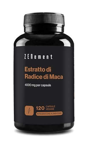 Zenement Maca Peruviana Estratto 4000 mg 120 Capsule Vegane