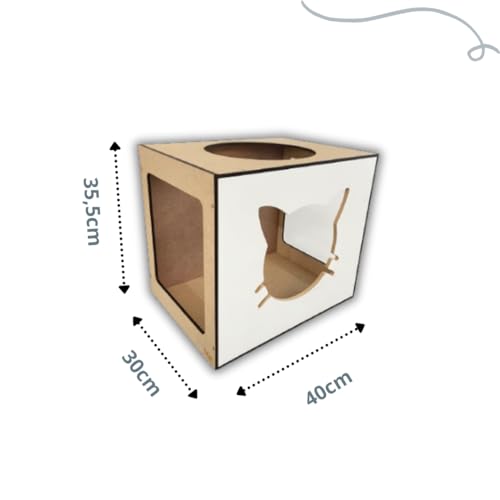 Nicho/Toca de Parede para Gatos (Branco)