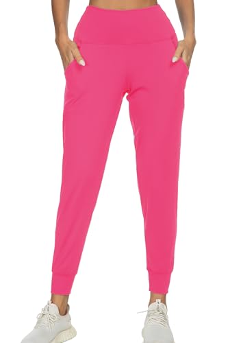 Image of Women's Joggers with Pockets, Hiking Cargo Water Resistant Lightweight Pants for Women Workout Athletic Travel Camping