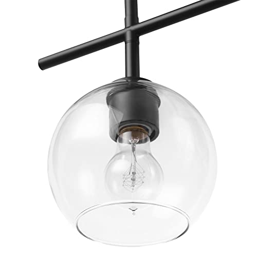 Globe Electric Mika 3-Light Track Lighting, Matte Black #TOP4