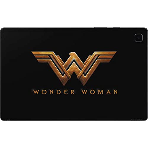 Skinit Tablet Decal Skin Compatible with Samsung Galaxy Tab A7 (2021) - Officially Licensed Warner Bros Wonder Woman Gold Logo Design
