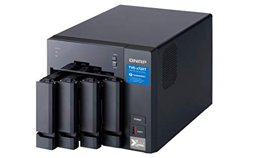 Image of QNAP Ultra-High Speed 4 Bay Thunderbolt 3 NAS.Intel Core i3 4-core Processor, 4GB DDR4 RAM, 3.5 inch /2.5 inch HDD /SSD Slot x 4 (TVS-472XT-i3-4G-US)