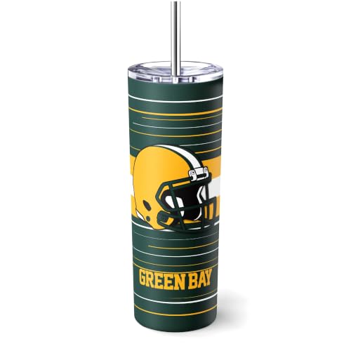 Image of Green Bay Tumbler 20oz Travel Mug Custom Name and Number Gifts