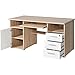 Produktbild kaiserkraft | Computerschreibtisch 0484 | HxBxT 750 x 1450 x 700 mm | Eiche-Dekor/weiß