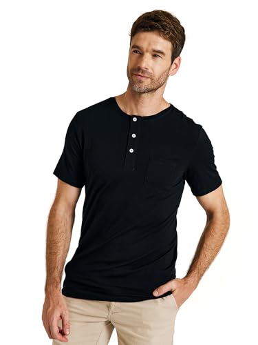 METARINO Men's Merino Wool Henley T-Shirt Short Sleeve Button Casual Shirts Athletic Tee Shirt Tops2