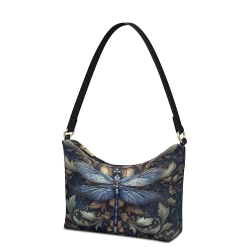 Bolso bandolera para mujer, clutch, bolso de mano o tote tipo hobo de cuero sintético con cierre de cremallera miniatura 1