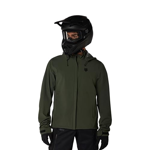 Fox Racing Men's Ranger Off Road Packable Rain Motocross Dirt Bike Jacket, Ivy, X-Large