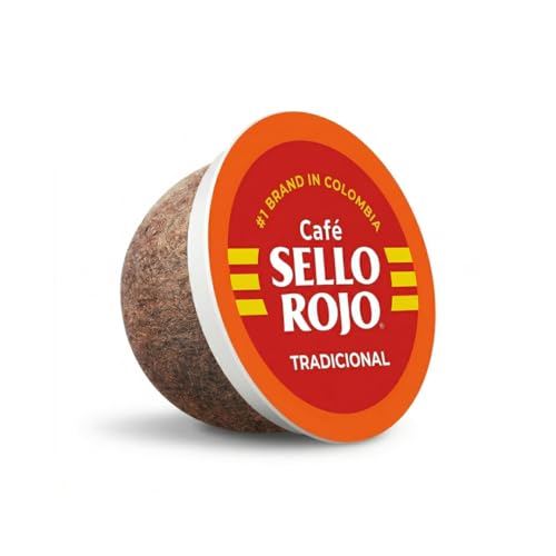 Image of Sello Rojo Tradicional Medium Roast Coffee K-Cup, 12 Count | Colombian Coffee EcoPods