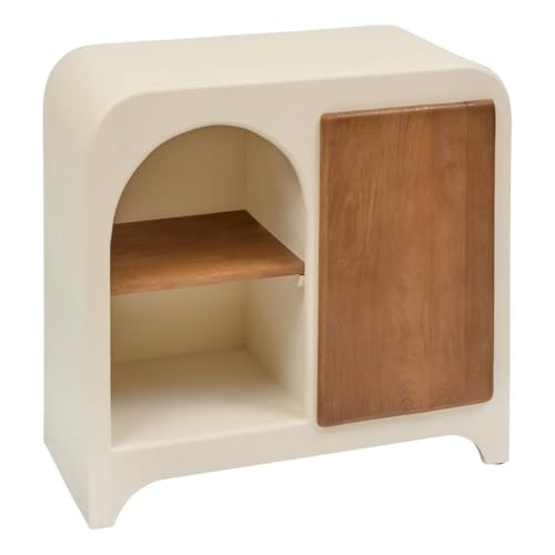Atmosphera - Siena Beige h85cm aparador de 1 Puerta y 4 Niveles
