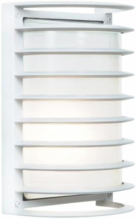 White Glass Outdoor Dimmable Wall Light