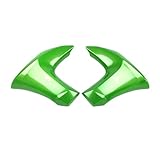 Material: plástico ABS JVEIWAD Cubierta de radiador Izquierda y Derecha for Motocicleta, Compatible con Kawasaki ER6N 2012, 2013, 2014, 2015 y 2016, Carcasa de carenado de inyección ABS.(Green)