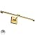 Joosenhouse LED Picture Light Fixtures Dimmable 24.4 Inches, Full Metal Artwork Display Lamp with Single Swing Arm, 14W (70W Eqv), Hardwired Connection, 3000K Warm White, Golden-Like Brass Finish