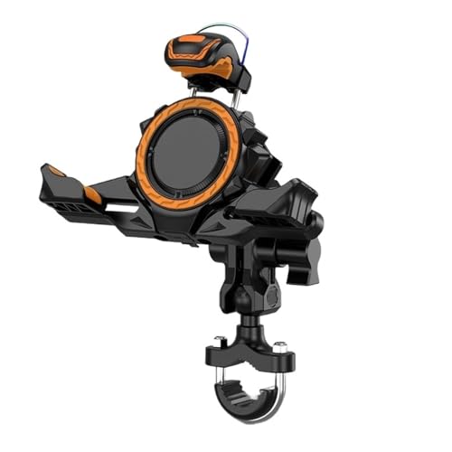 GPS moto sans panne de batterie grâce au support de navigation orange