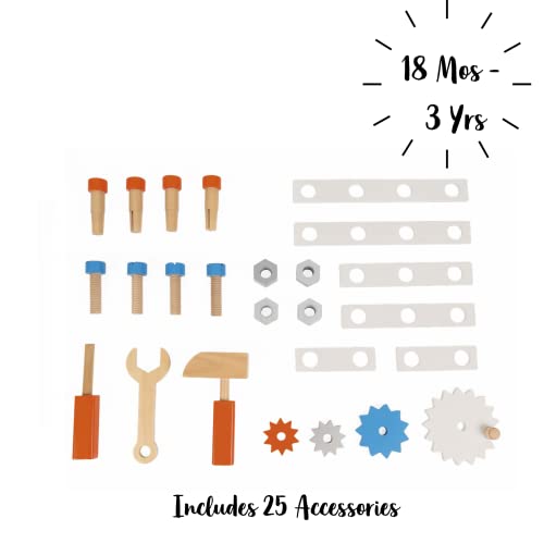 Brico'Kids Carrello Porta Attrezzi Magnetico - legno - 4