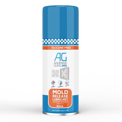 Adhesive Guru Non Silicone Epoxy Mold Release Spray (13.5 fl oz), Silicone-Free Release Agent...