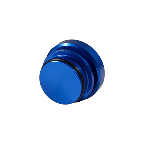 Image of Aokin Cigarette Lighter Cover, Aluminum Dustproof Car Cigarette Lighter Plug Parts Auto Accessories Fits Most Vehicles, Autos, Trucks, Boats Standard 12 Volt Power Source, Nitrous Blue