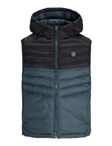 JACK & JONES Chaleco con capucha para hombre Jjesprint, Magical Forest/Detail:black Blocking, M