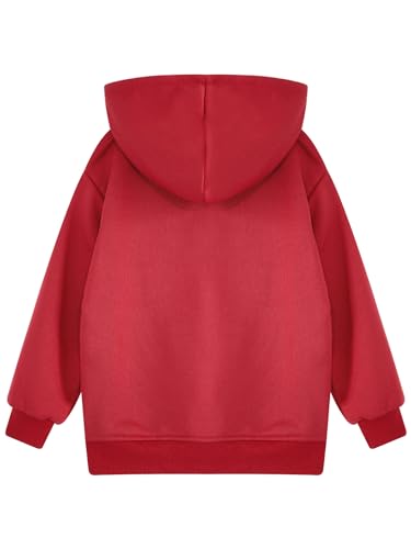 Hansber Kids Girls Boys Zip-Up Hooded Sweatshirt Jackets Solid Color Hoodies Lightweight Long Sleeve Coats Outerwear4