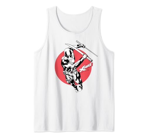 Débardeur Deadpool X-Force Portrait Marvel pour homme en coton noir
