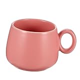 POPETPOP 1Stück Kreative Keramik Trinkbecher Stilvolle Kaffeetasse für Milch und Wasser Große Kapazität Langlebig für zu Besonderen Anlässen Elegant