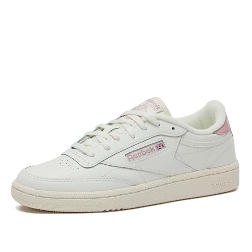Image of Reebok Club C Girls and Boys Shoes for Kids, Toddler, Little Kid or Big Kid Sneakers, Chalk /Chalk /Smokey Rose, 11.5 Little Kid