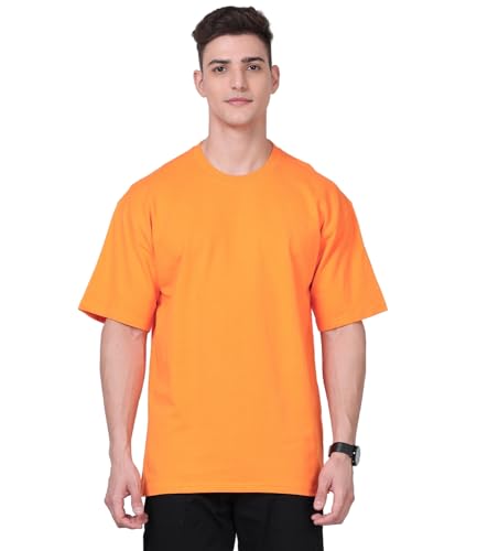 Image of Not Funny 280 GSM Pure Organic Cotton Oversized t Shirts for Men | Drop Shoulder Tshirt for Men & Boys (Available in Black, Blue, Beige,Orange & White)